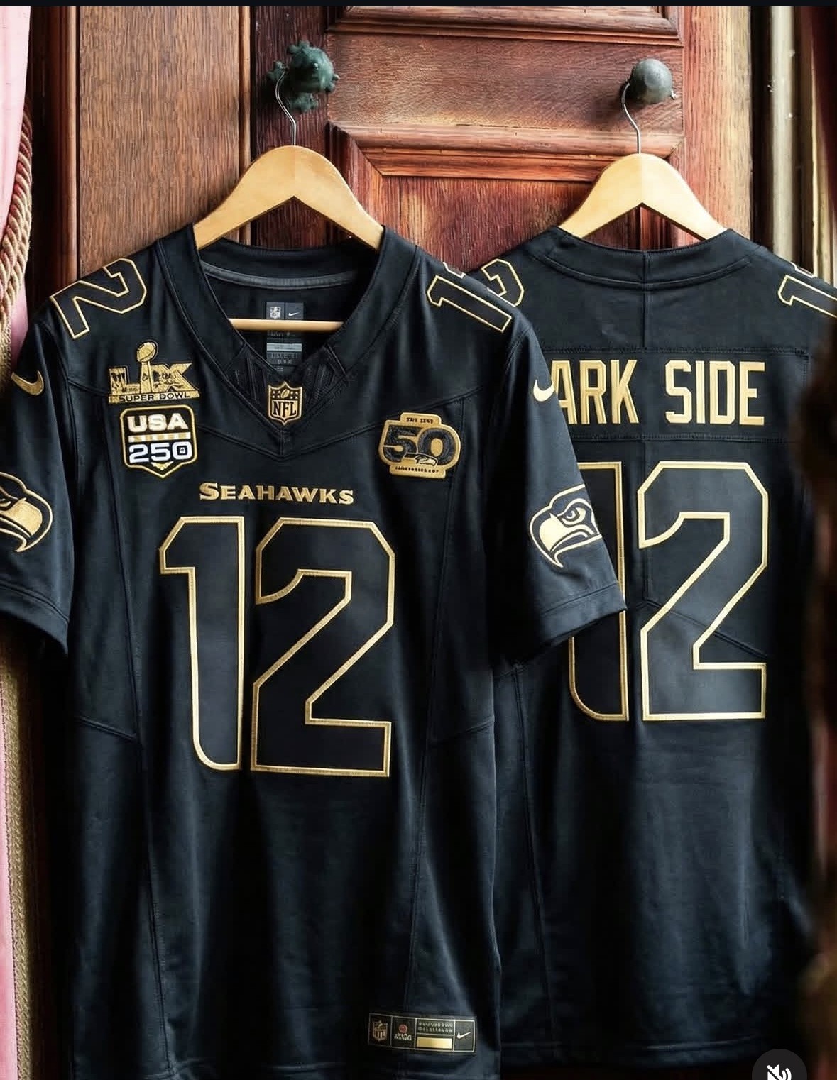 Men 2026 Seattle Seahawks #12 DARK SIDE black Nike Limited NFL Jersey->seattle seahawks->NFL Jersey